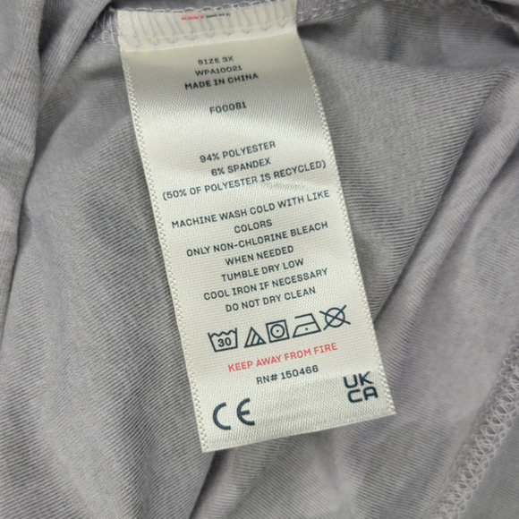 NEW We Wander Gray Camo Sleeveless Round Neck Athletic Top Size 3X - Picture 3 of 9